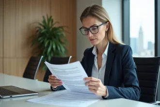 Femme professionnelle examinant un bail commercial avant signature, points de vigilance ILAT 3ème trimestre 2026